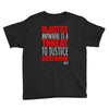 injustice anywhere is a threat Youth Tee