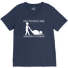 fat people are harder to kidnap funny V-Neck Tee