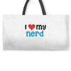 i love my nerd Weekender Totes