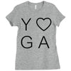 yoga heart Ladies Fitted T-Shirt