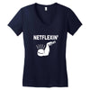 netflexin Women's V-Neck T-Shirt
