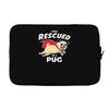 rescued by pug1 Laptop sleeve