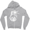 angry bomb Zipper Hoodie