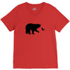 Bear Fishing V-Neck Tee