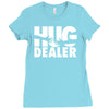 hug dealer love Ladies Fitted T-Shirt