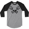skull pisto 3/4 Sleeve Shirt