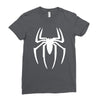 black funny glow in dark glowing Ladies Fitted T-Shirt
