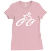 cyclist road bike biking Ladies Fitted T-Shirt