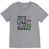 Made With Lots Of Love And a Little Science V-Neck Tee