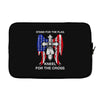 stand for the flag kneel for the cross Laptop sleeve