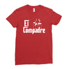 el compadre   the godfather in spanish espanol movie symbol mexcian te Ladies Fitted T-Shirt