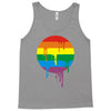 rainbow colored stripes dot running splashes Tank Top