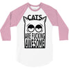 cats are fucking awesome 3/4 Sleeve Shirt