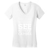 see without a camera Women's V-Neck T-Shirt