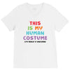 This Is My Human Costume I'm Really A Unicorn V-Neck Tee