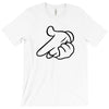 mickey pistol hands gun hip hop mens r&amp;b gangsta banksy grey t shirt s T-Shirt