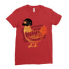 Pubg Military Chicken T-Shirt Ladies Fitted T-Shirt