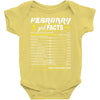 February Girl Facts Aquarius Baby Onesie