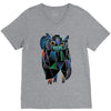 polygonal owl V-Neck Tee