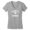 Kiss Me I Am A Nurse St Patricks Day Design Women's V-Neck T-Shirt