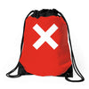 cross logo Drawstring Bags