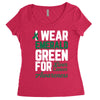 i wear emerald green for liver cancer awareness Women's Triblend Scoop T-shirt