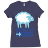 i m with herd Ladies Fitted T-Shirt
