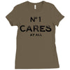 no1 cares Ladies Fitted T-Shirt