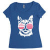 cat usa Women's Triblend Scoop T-shirt