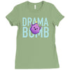 drama bomb Ladies Fitted T-Shirt