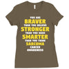 Sarcoma Cancer Awareness Ladies Fitted T-Shirt