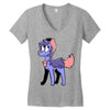 yorkie palette custom Women's V-Neck T-Shirt