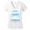 The Best Poppy Was Born In October Women's V-Neck T-Shirt