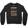 Every Brownie Needs A Blondie By His Side Youth Sweatshirt