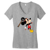 zombie mickey Women's V-Neck T-Shirt