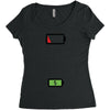 Mommy Dead Battery Women's Triblend Scoop T-shirt