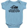 Faith Can Move Mountains Baby Bodysuit
