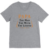 papa the man the myth the legend V-Neck Tee