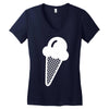 ice cream cone funny Women's V-Neck T-Shirt