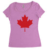 canada international baseball Women's Triblend Scoop T-shirt
