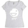 white nmp Women's Triblend Scoop T-shirt