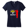 respect batle royal gaming Women's V-Neck T-Shirt