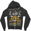Born April  Multitasking Problem Solving Tees Zipper Hoodie