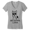 no drama llama Women's V-Neck T-Shirt