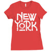 new york Ladies Fitted T-Shirt