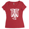 beer belly xray skeleton funny Women's Triblend Scoop T-shirt