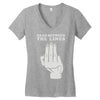 read between the lines Women's V-Neck T-Shirt