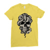 skull snake Ladies Fitted T-Shirt