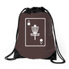 disc golf ace card target chains frisbee basket Drawstring Bags
