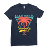 California Summer For Ladies Fitted T-Shirt